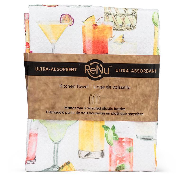 Renu Kitchen Towel Cocktails