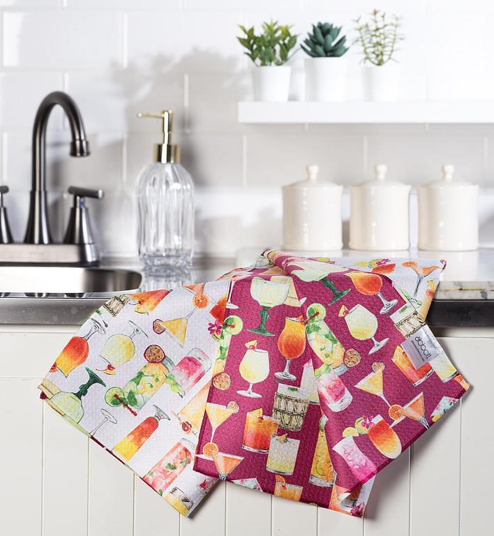 Renu Kitchen Towel Cocktails