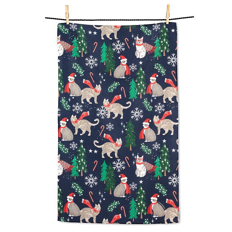 Holiday Cats Kitchen Towel - Abbott
