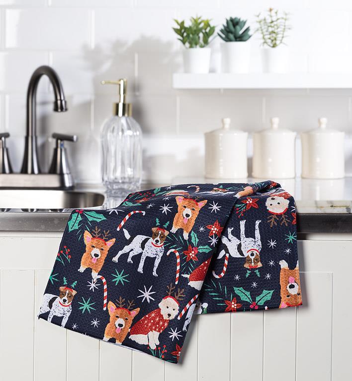 Holiday Dogs Kitchen Towel - Abbott