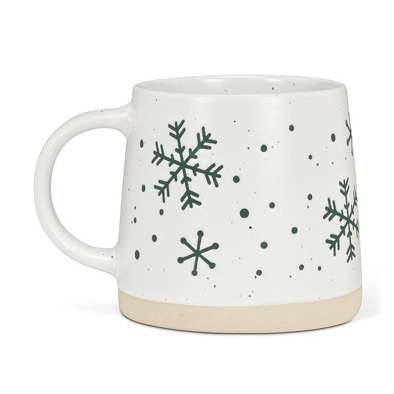 Wide Base Mug with Snowflakes - Abbott
