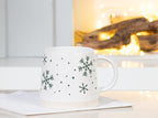 Wide Base Mug with Snowflakes - Abbott