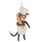 Baker Cat with Rolling Pin Ornament - Abbott