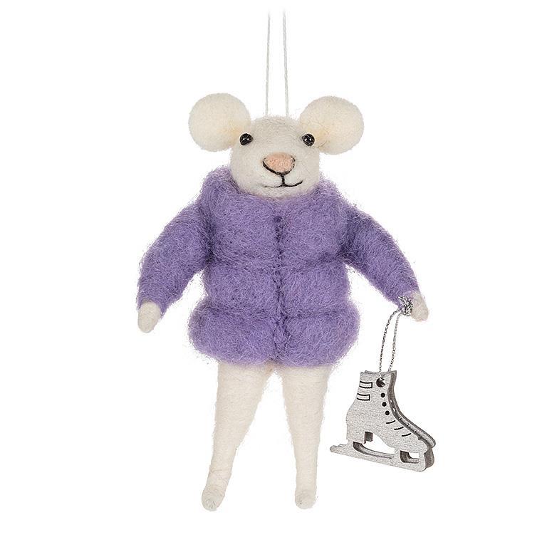 Puffy Coat Animals Ornament - Abbott