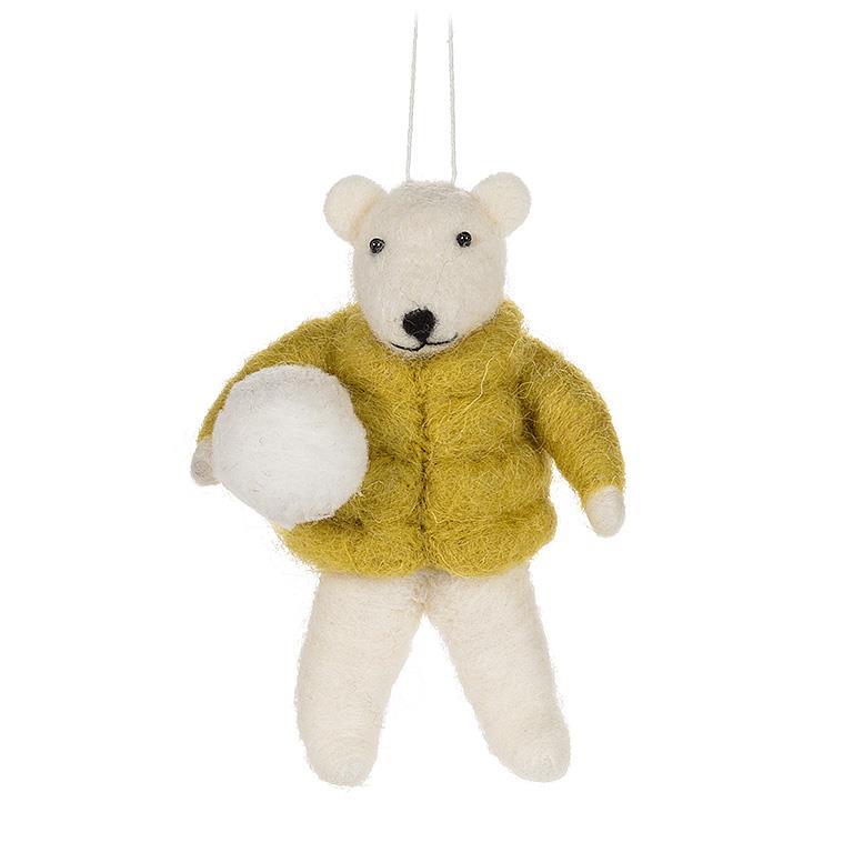 Puffy Coat Animals Ornament - Abbott