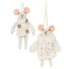 Fancy Winter Mouse Ornament - Abbott
