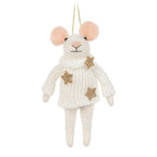 Fancy Winter Mouse Ornament - Abbott
