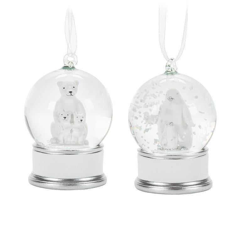 Small Arctic Snow Globe Ornament - Abbott
