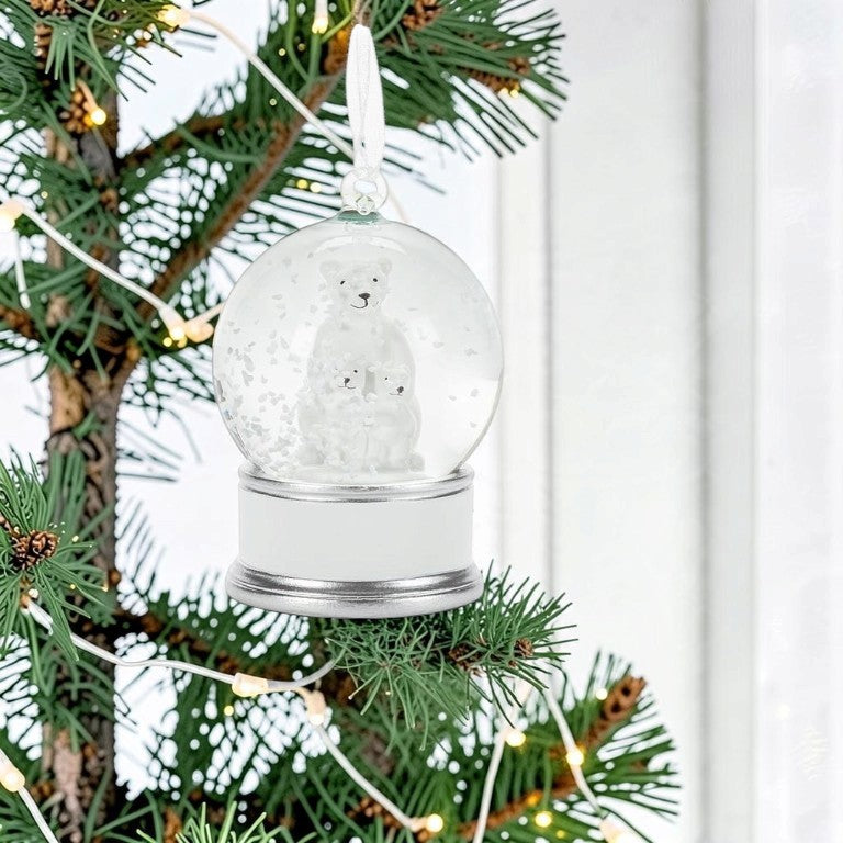 Small Arctic Snow Globe Ornament - Abbott