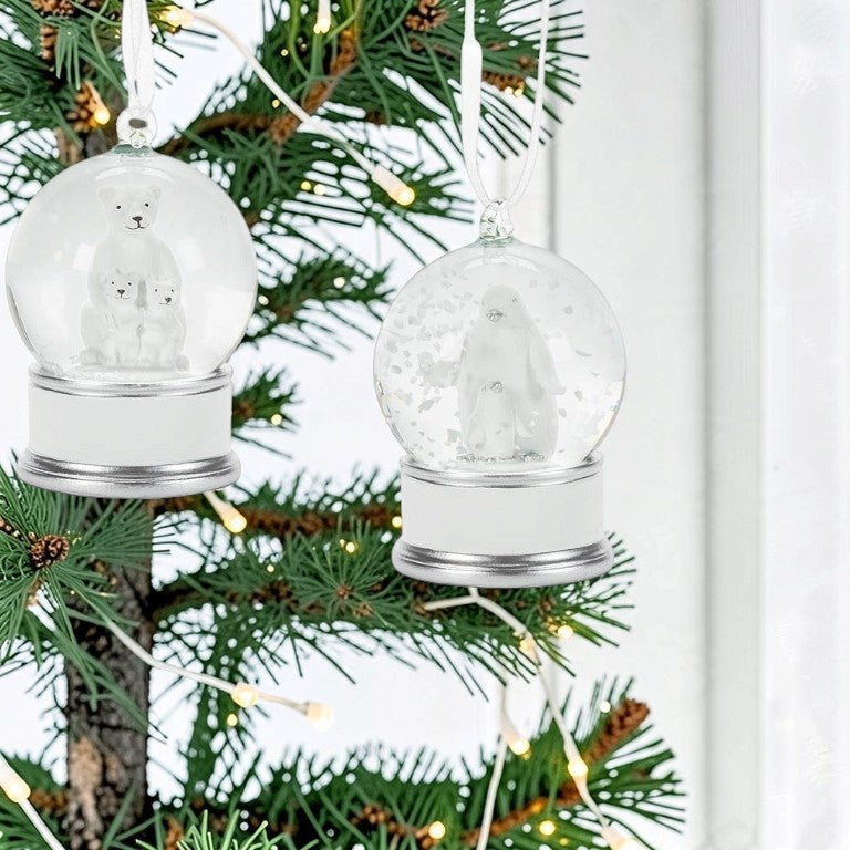 Small Arctic Snow Globe Ornament - Abbott