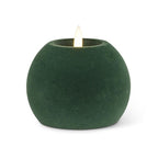 Velvet LED Ball Green Candle - Abbott