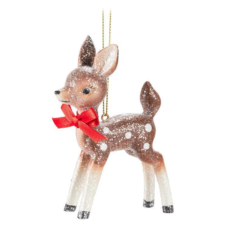 Vintage Standing Fawn Ornament - Abbott