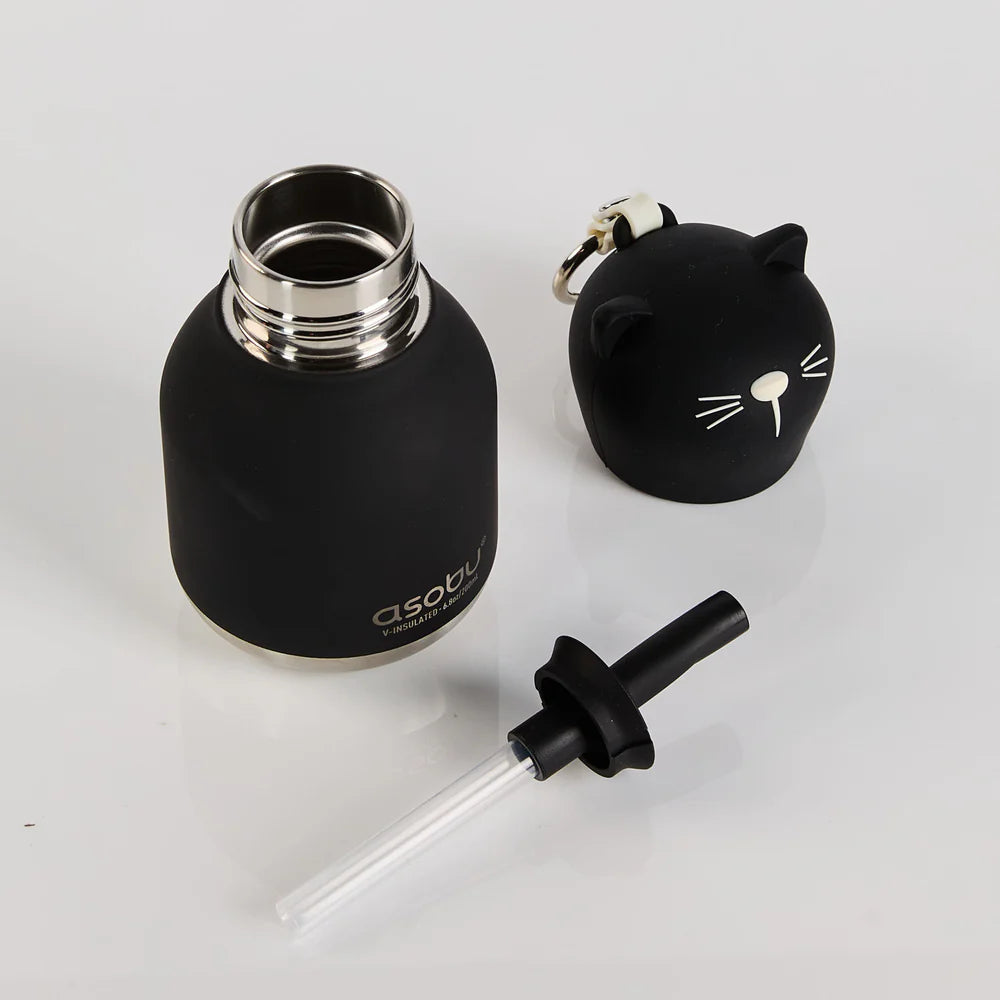 Asobu Mini Bestie Bottle - Black Cat