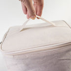 Cotton Canvas Insulated Lunch Bag Purple