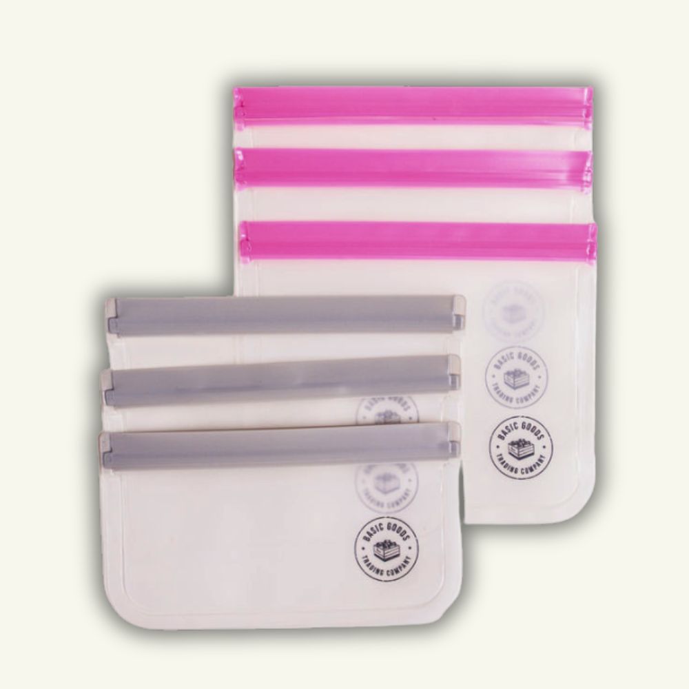 Reusable Bags- 6 Pack of Small & Medium Sizes