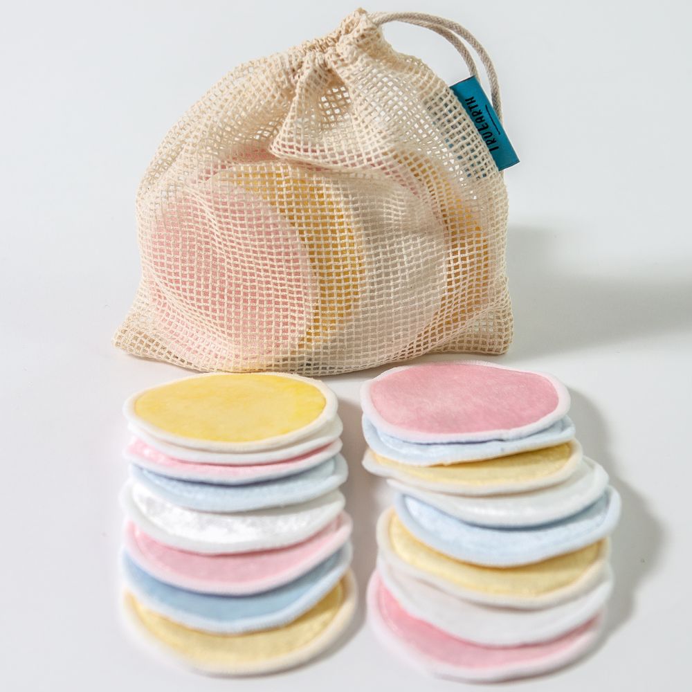 Tru Earth Bamboo Rounds Reusable Makeup Remover Pads - 14-pack
