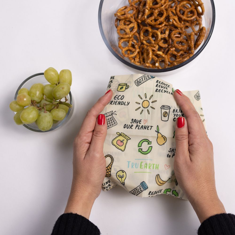 Tru Earth Beeswax Food Wrap Assorted 3-pack - 1 Small, 1 Medium, 1 Large
