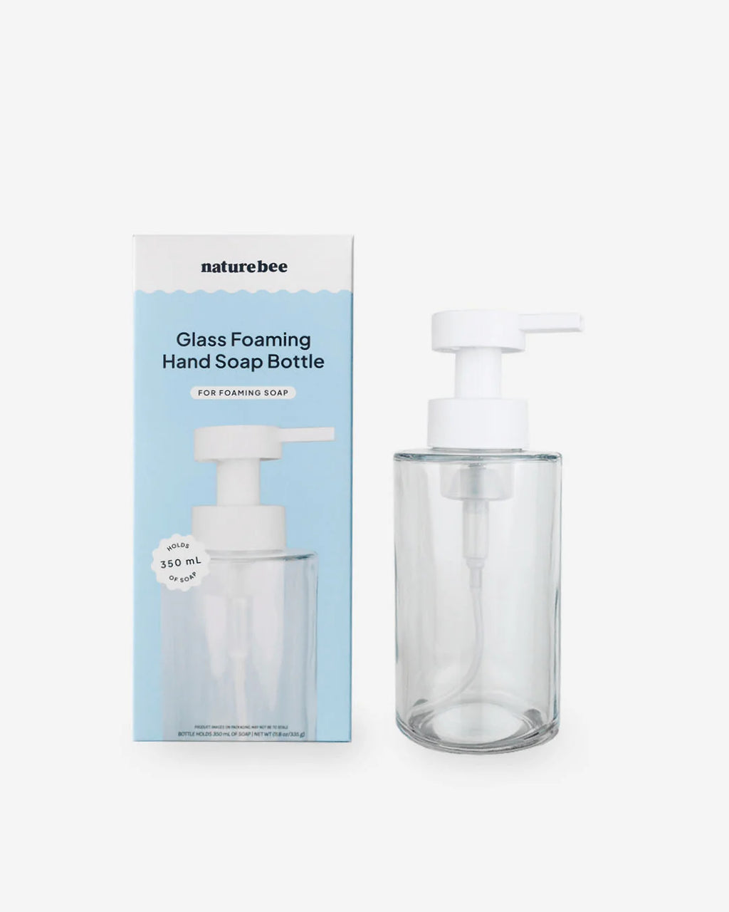 Nature Bee -  Glass Foaming Hand Soap Bottle