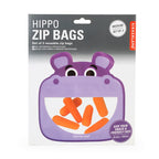 Hippo Zipper Bags Set of 3 - Kikkerland