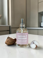 Cotton & Coconut Room & Linen Spray - Moody Candles Co