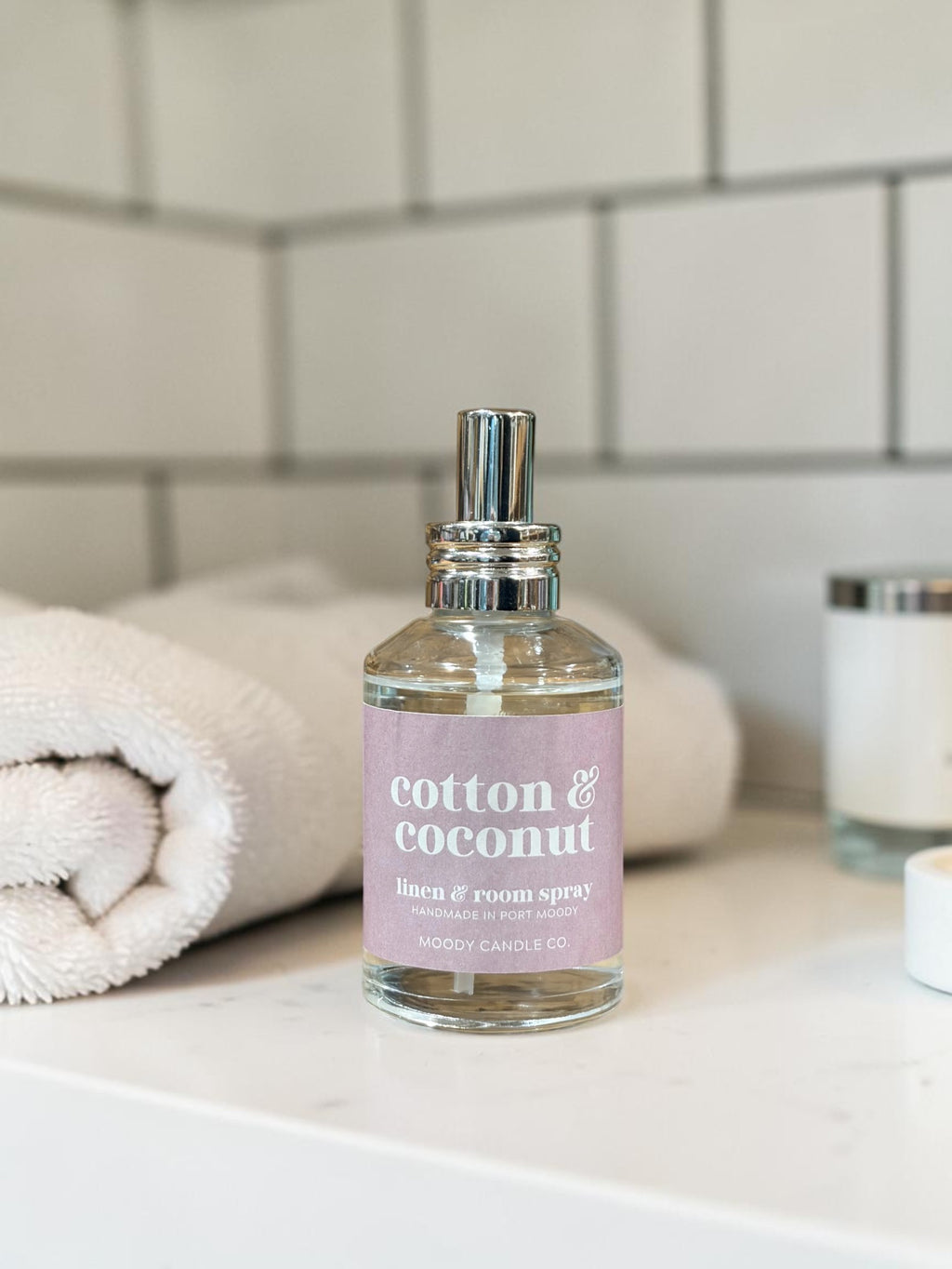 Cotton & Coconut Room & Linen Spray - Moody Candles Co