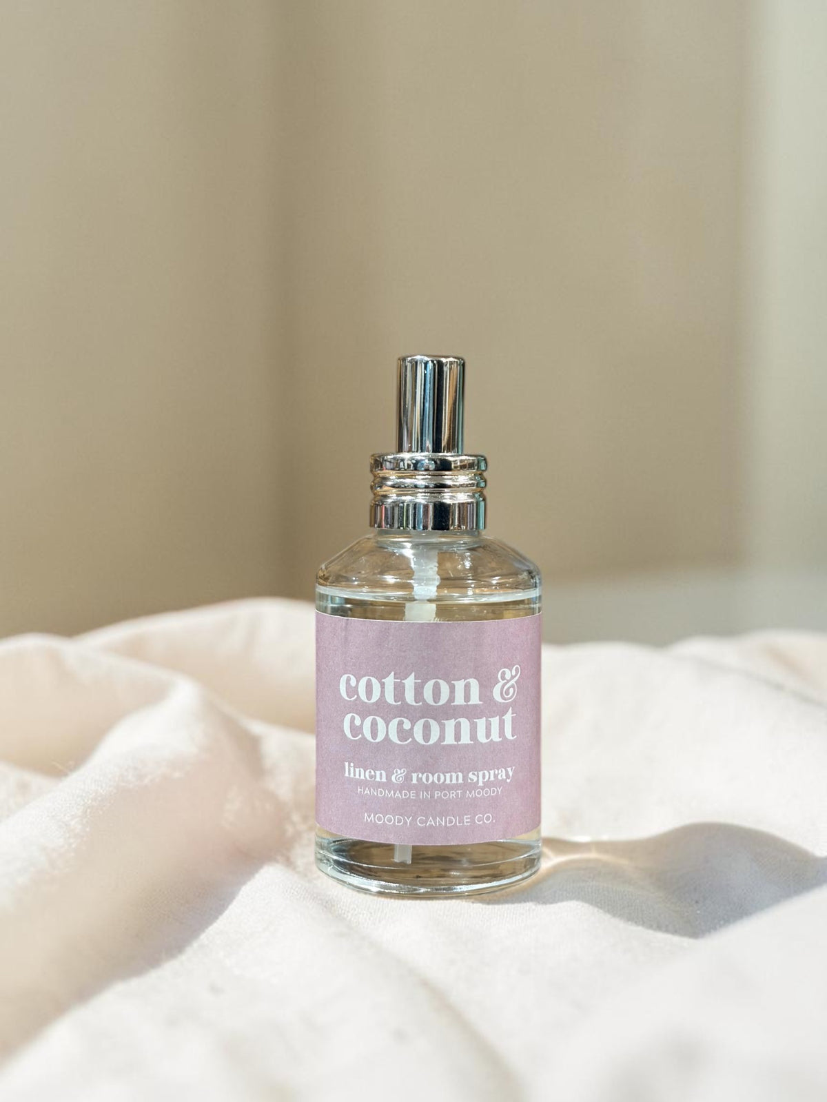 Cotton & Coconut Room & Linen Spray - Moody Candles Co