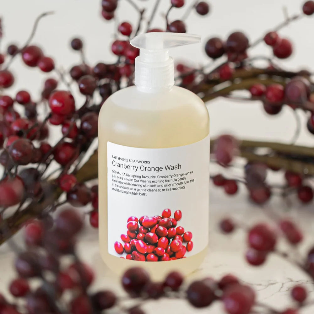 Saltspring Soapworks Wash - Cranberry Orange