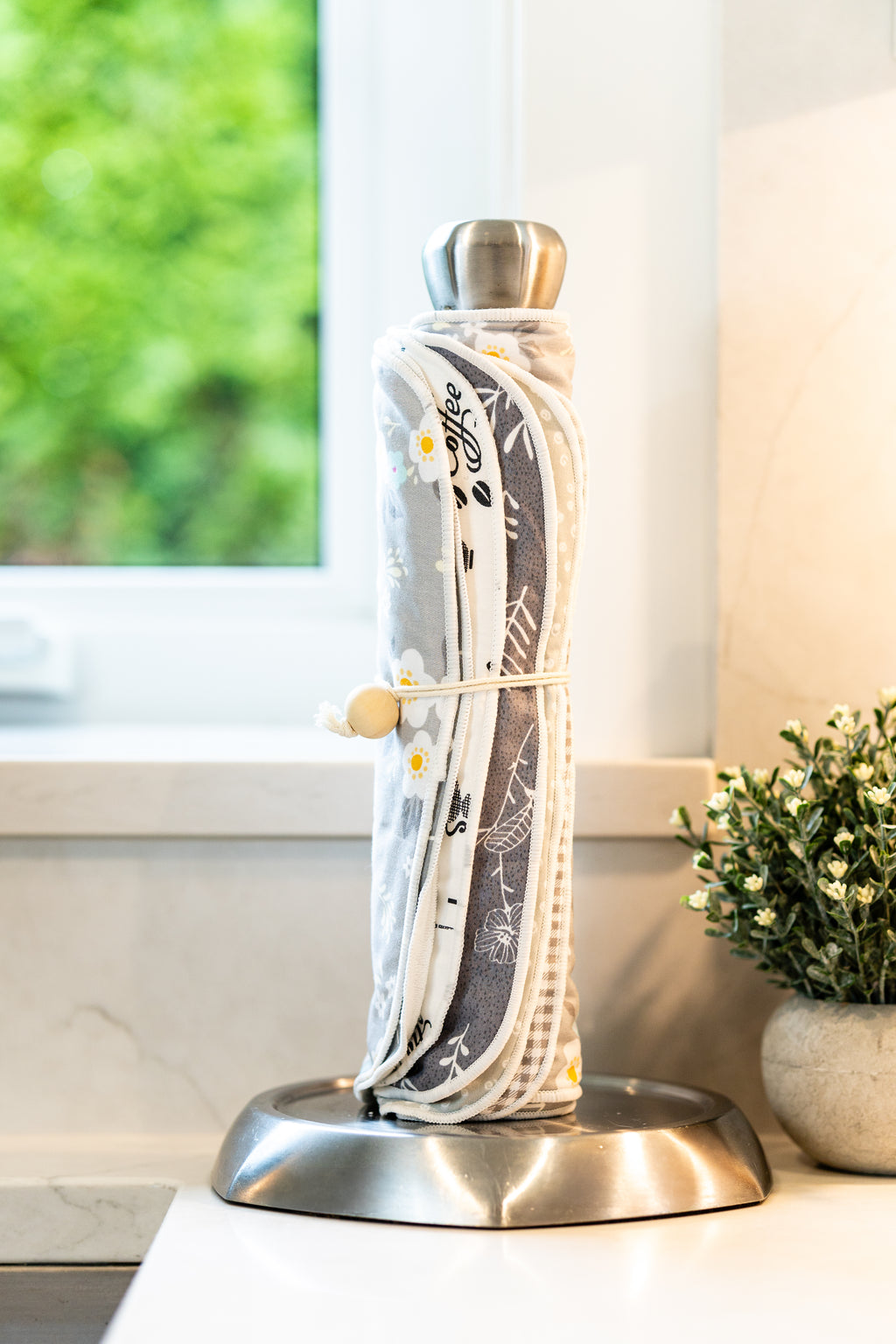 Reusable Paper Towels - 6 Pack Absorbent & Durable Kitchen Towels