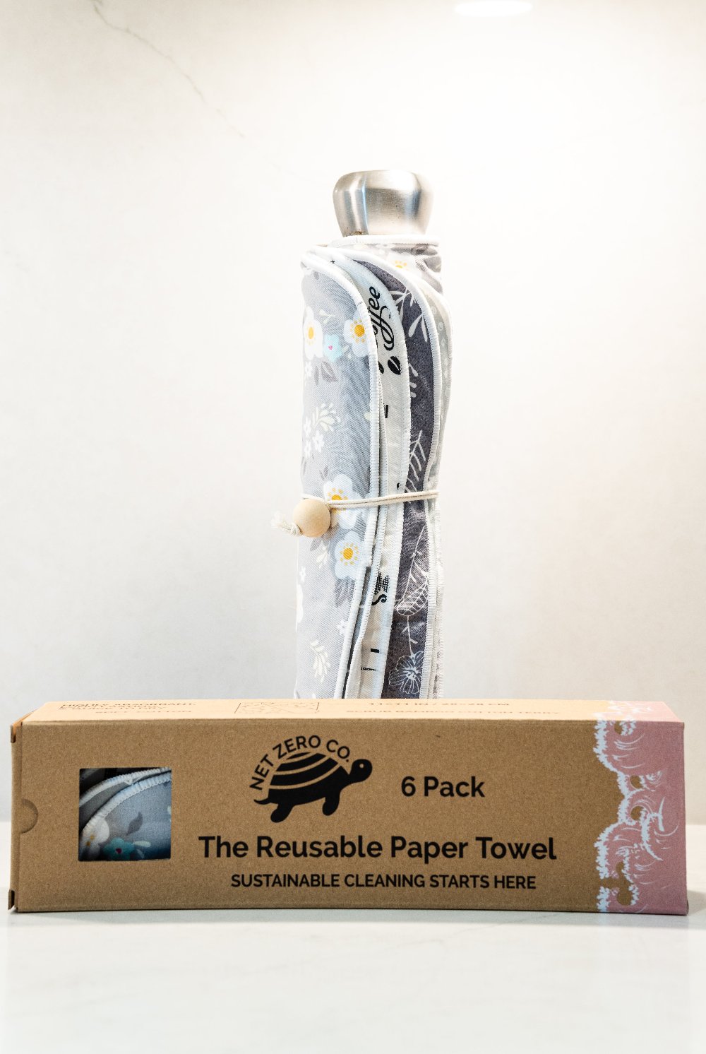 Reusable Paper Towels - 6 Pack Absorbent & Durable Kitchen Towels