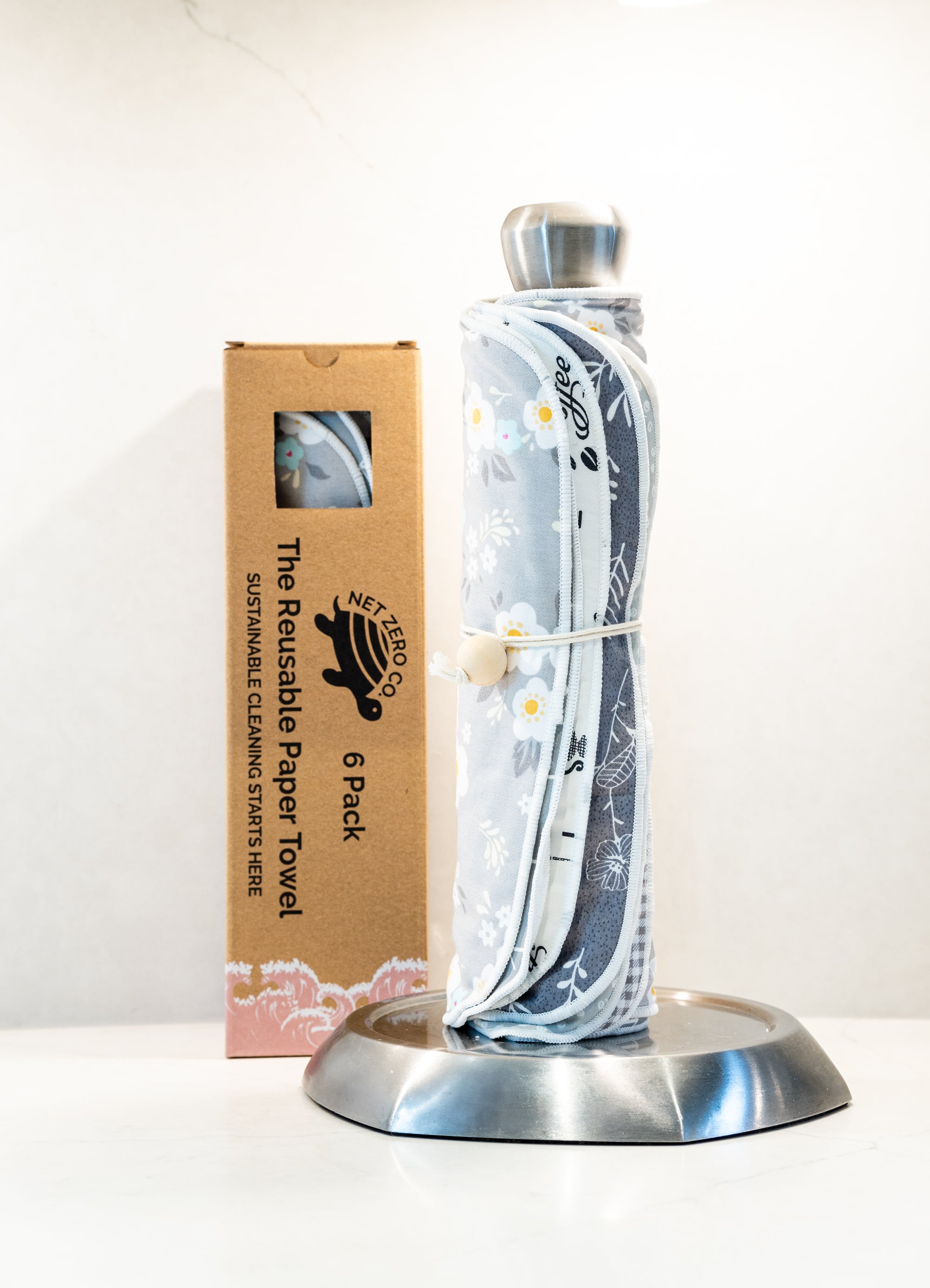 Reusable Paper Towels - 6 Pack Absorbent & Durable Kitchen Towels