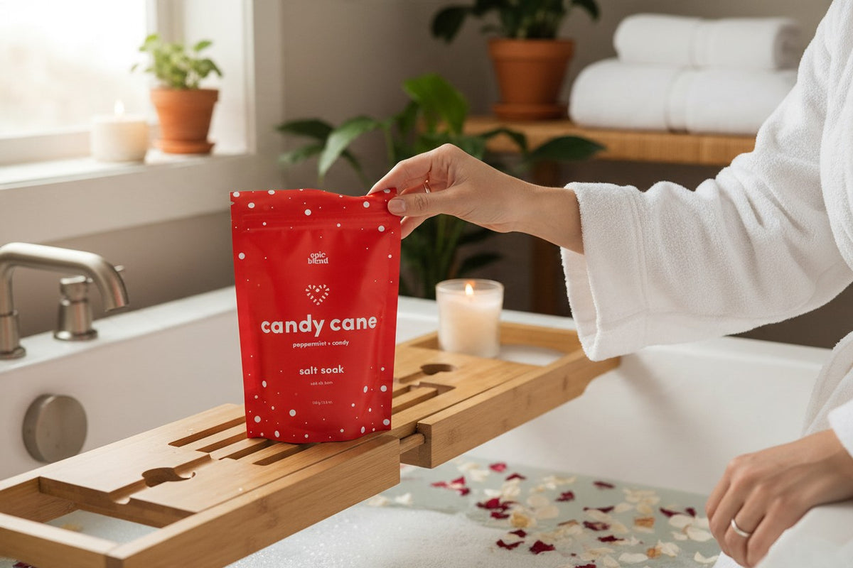Epic Blend Vegan Bath Salts Soak - Candy Cane