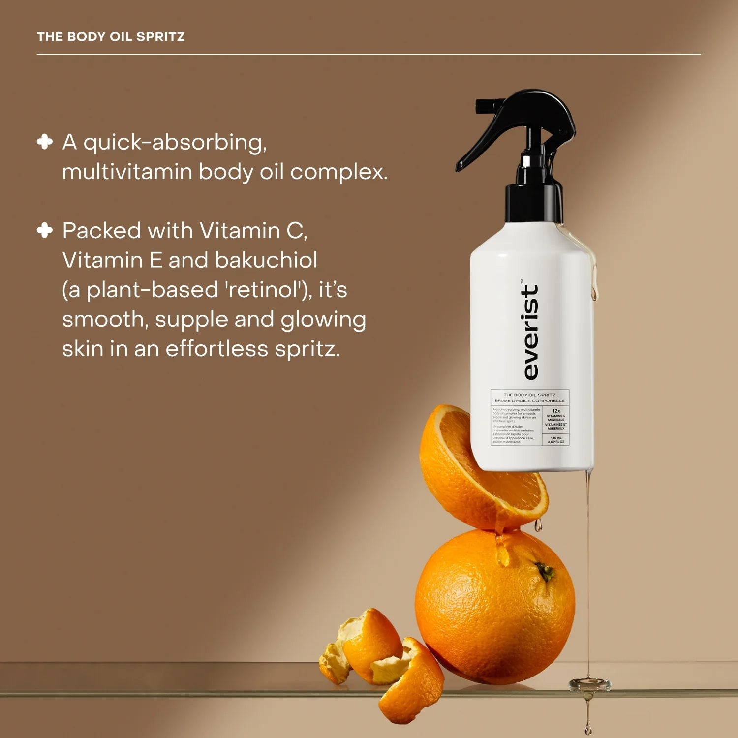 Everist Body Oil Spritz for Glowing Skin