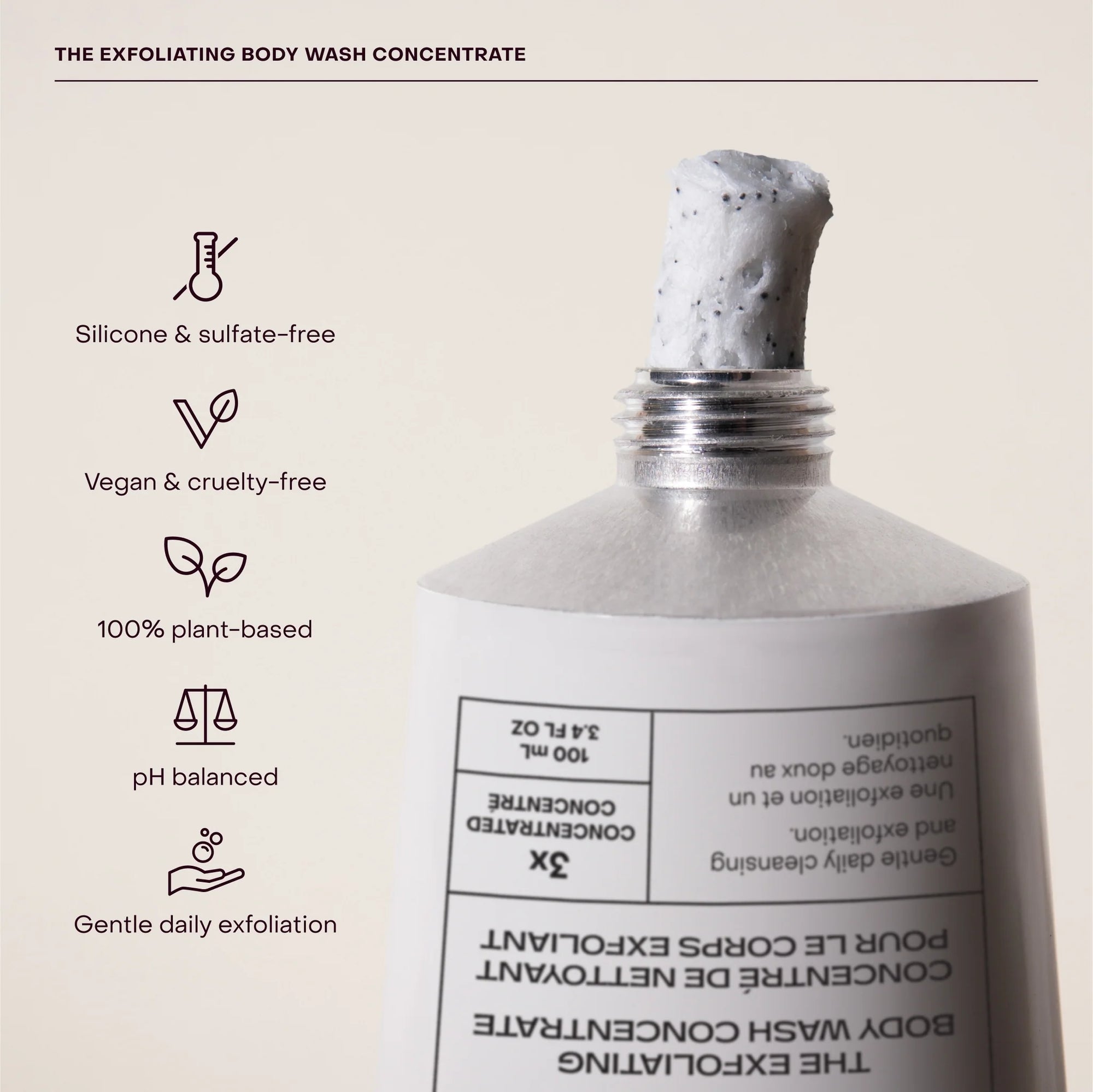 Everist Body Wash - The Exfoliating Body Wash Concentrate Tube