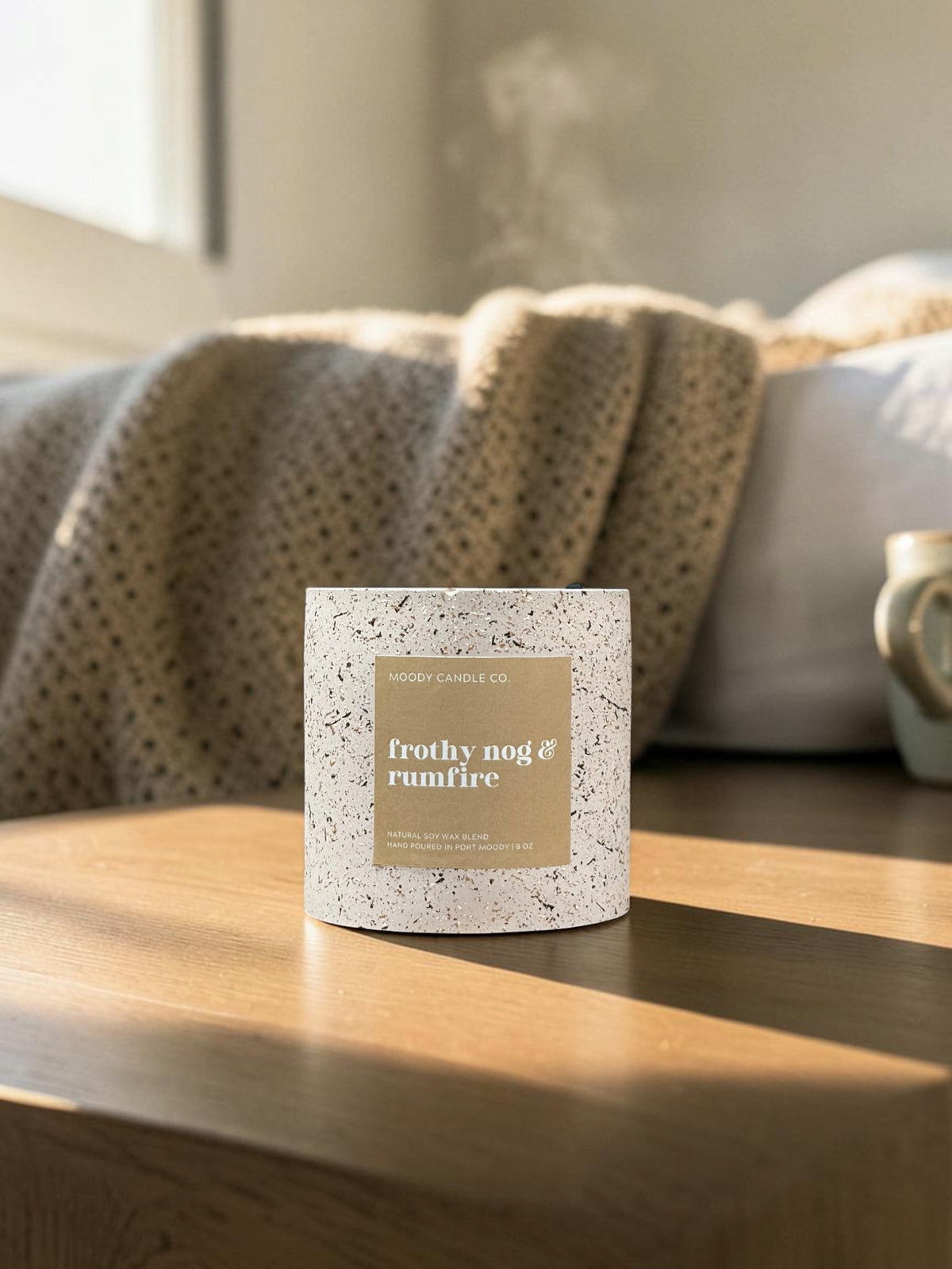 Frothy Nog & Rum fire - Moody Candles Co