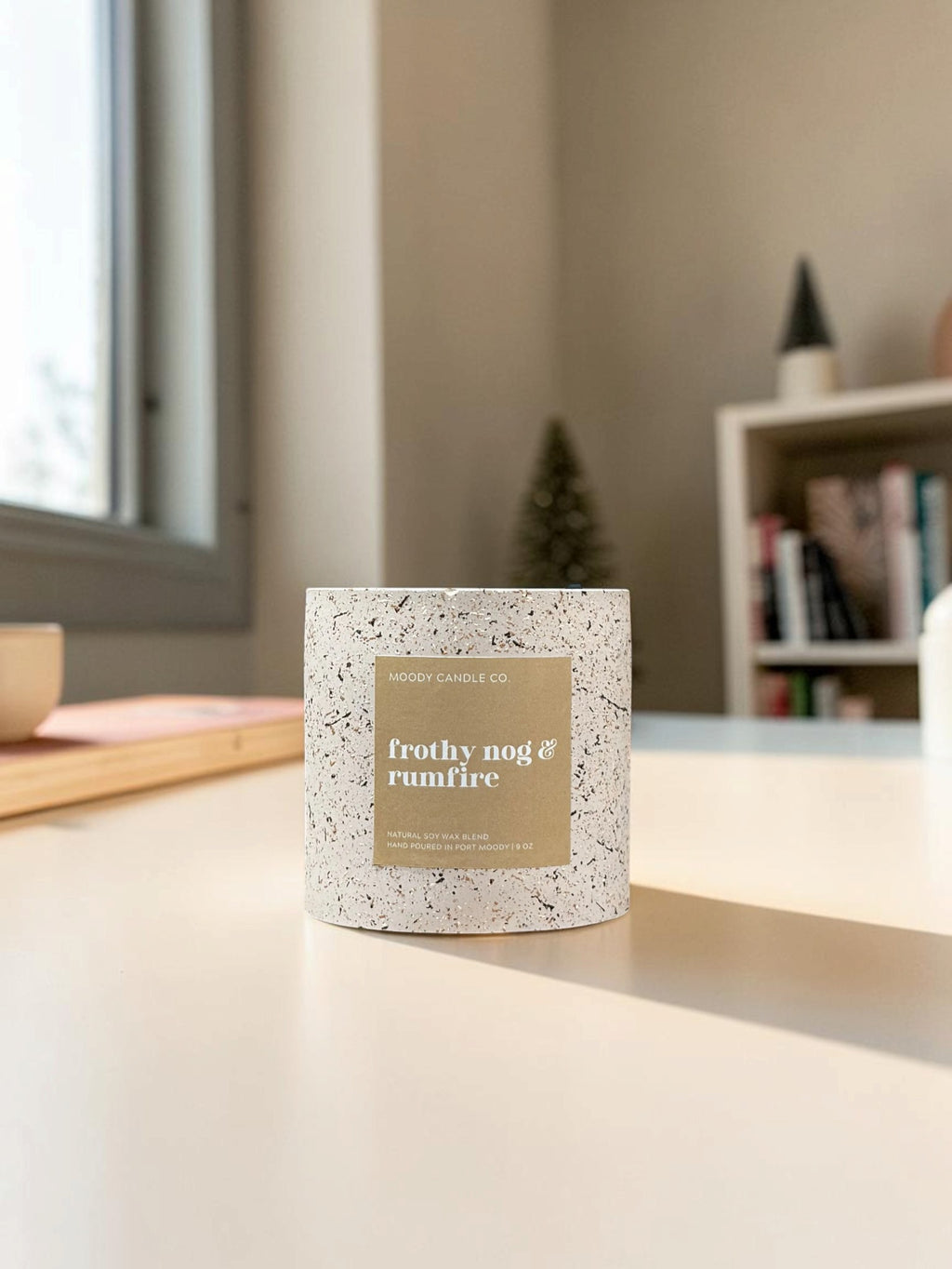 Frothy Nog & Rum fire - Moody Candles Co
