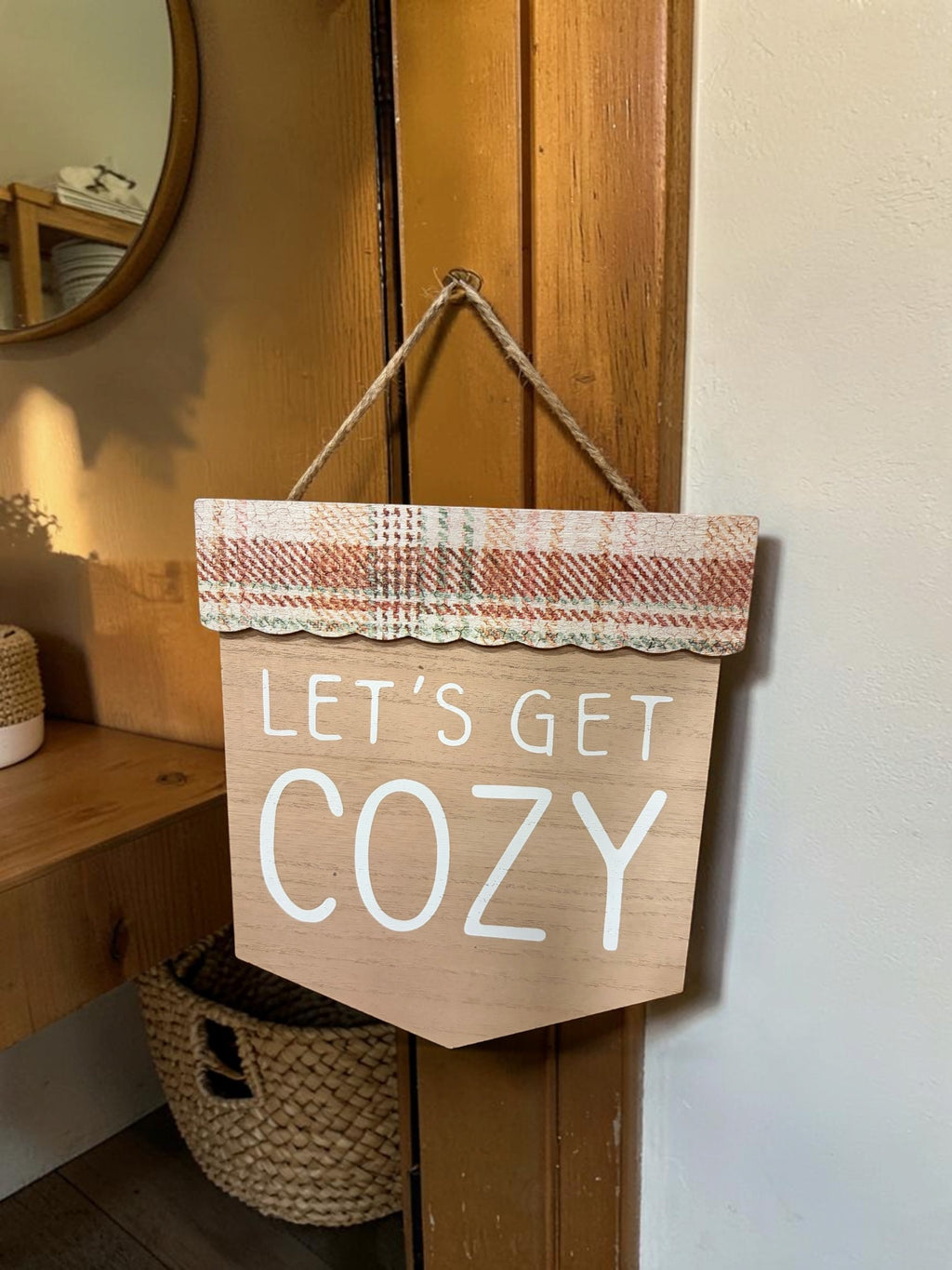 Let's Get Cozy Sign - Koppers