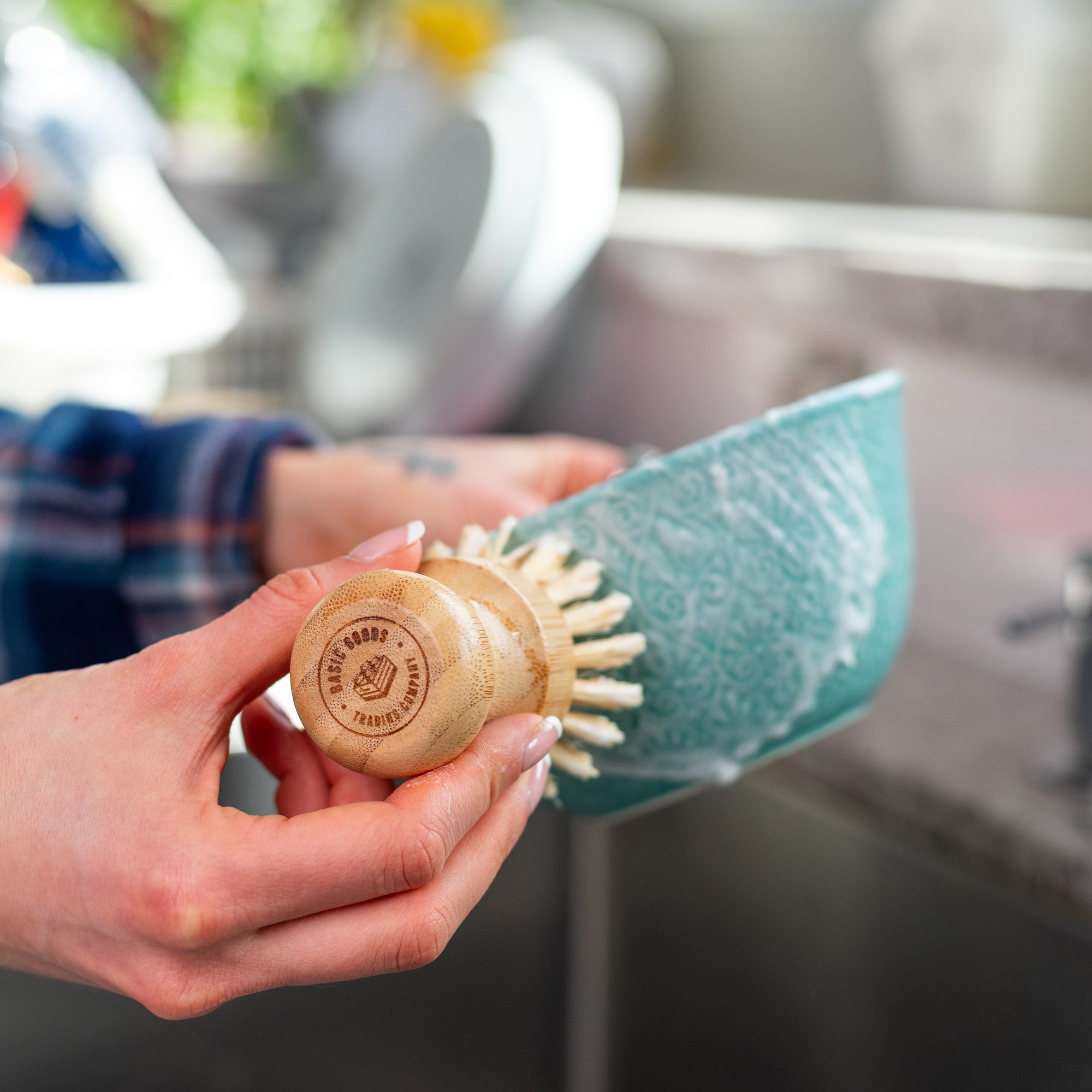 Natural Dish Scrub Brush