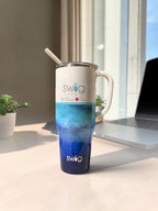 Swig Tumbler - Blue Watercolor Ombré