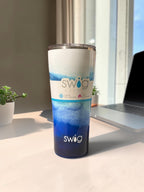 Swig Tumbler - Blue Watercolor Ombré