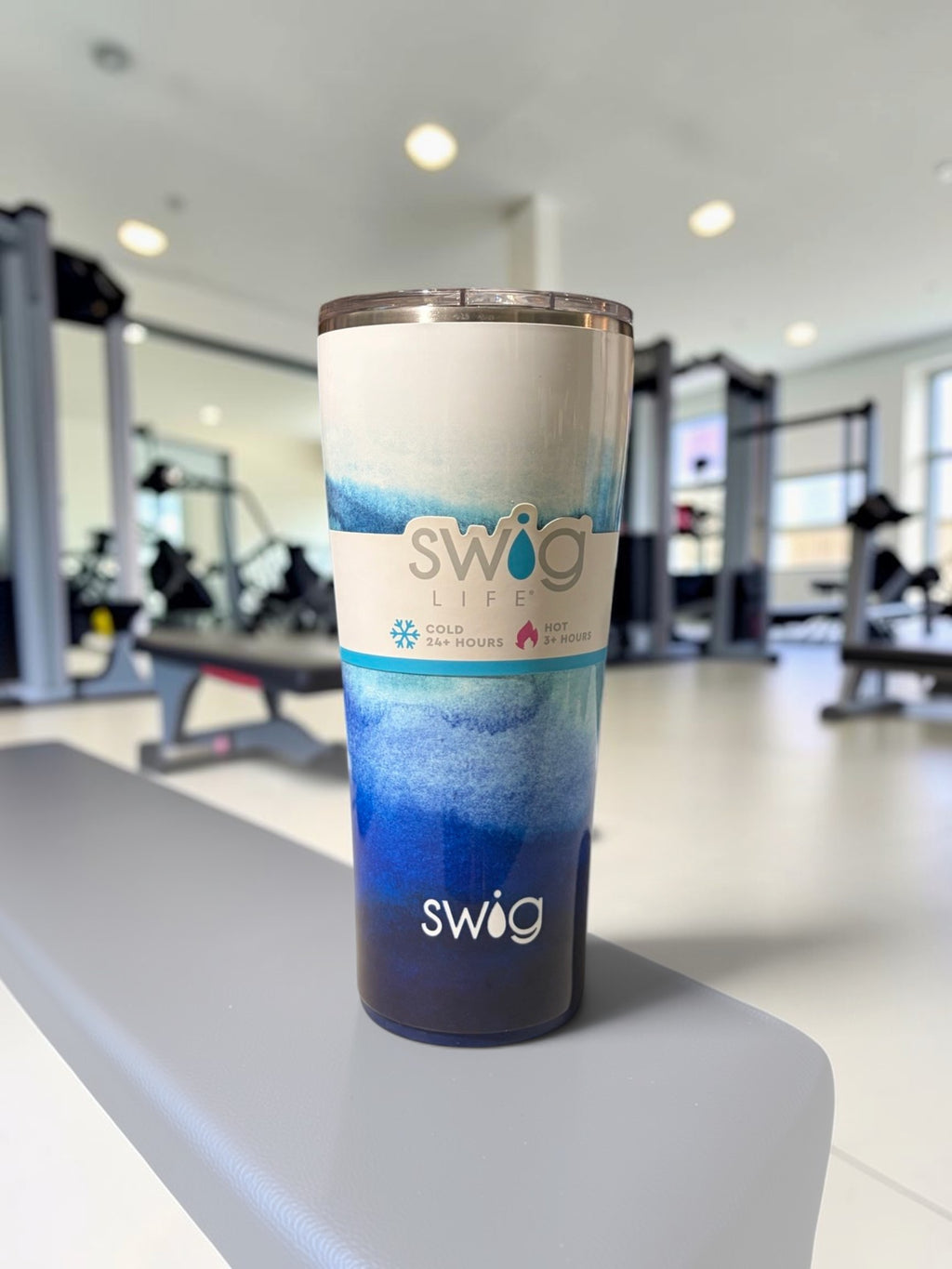 Swig Tumbler - Blue Watercolor Ombré
