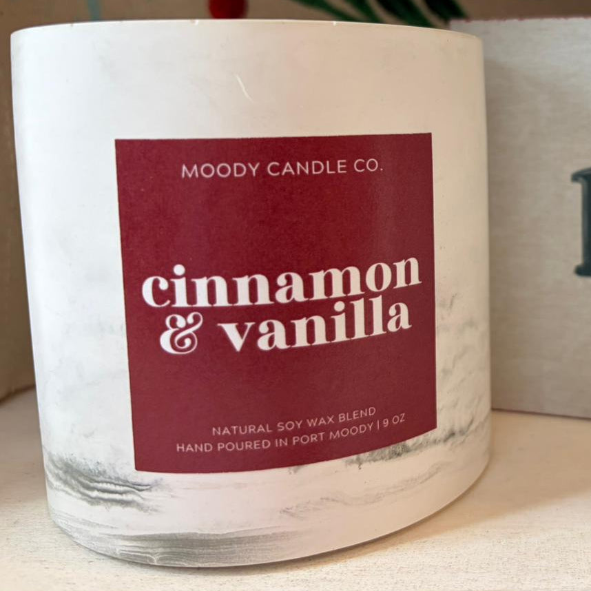 Cinnamon & Vanilla Candle - Moody Candle Co.
