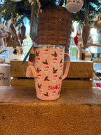 Pink Santa Swig Life Christmas Tumblers