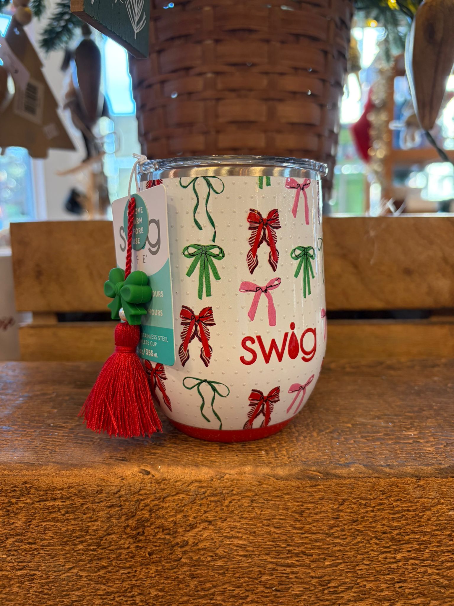 Holiday Bows Swig Life Christmas Tumblers