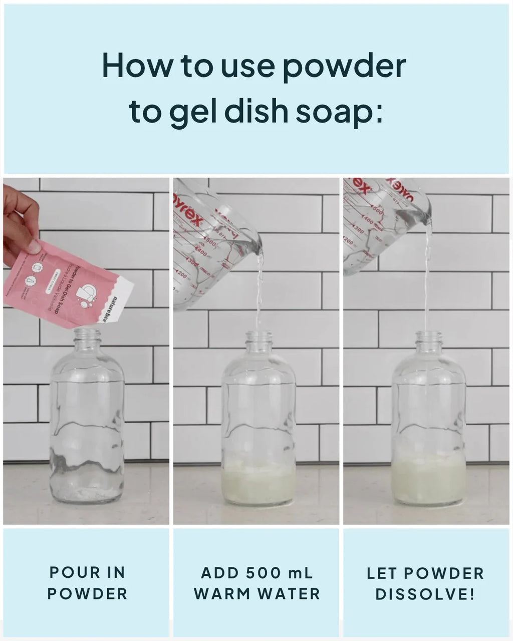 Nature Bee Powder to Gel Dish Soap Refill