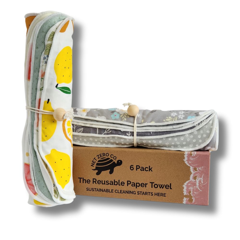 Reusable Paper Towels - 6 Pack Absorbent & Durable Kitchen Towels