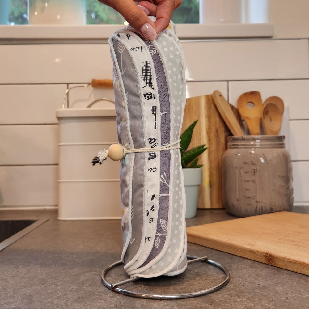 Reusable Paper Towels - 6 Pack Absorbent & Durable Kitchen Towels