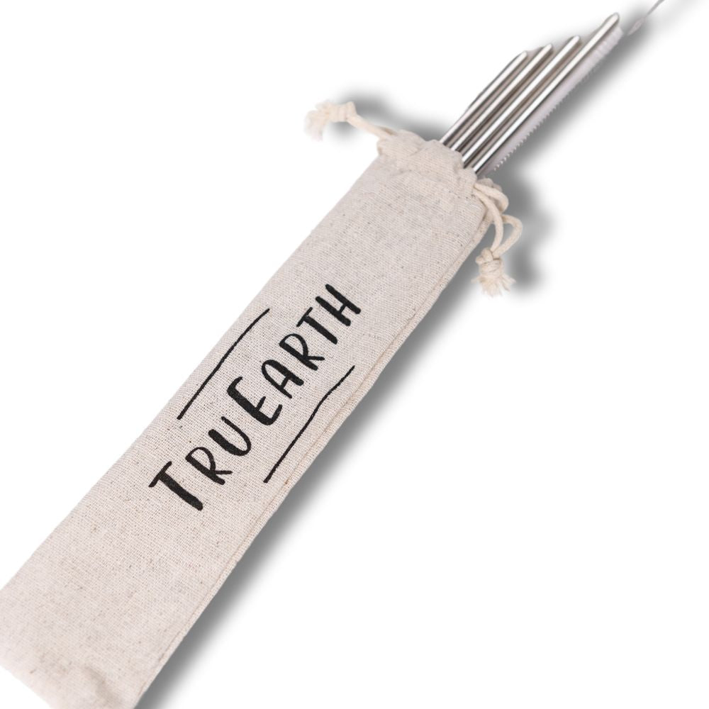 Tru Earth Stainless Steel Straws - 4 Pack
