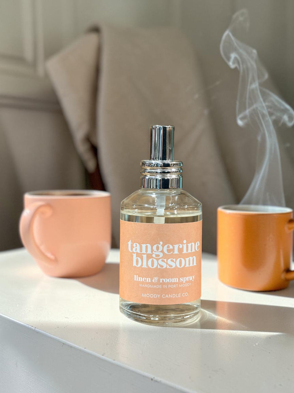 Tangerine Blossom Room & Linen Spray - Moody Candles