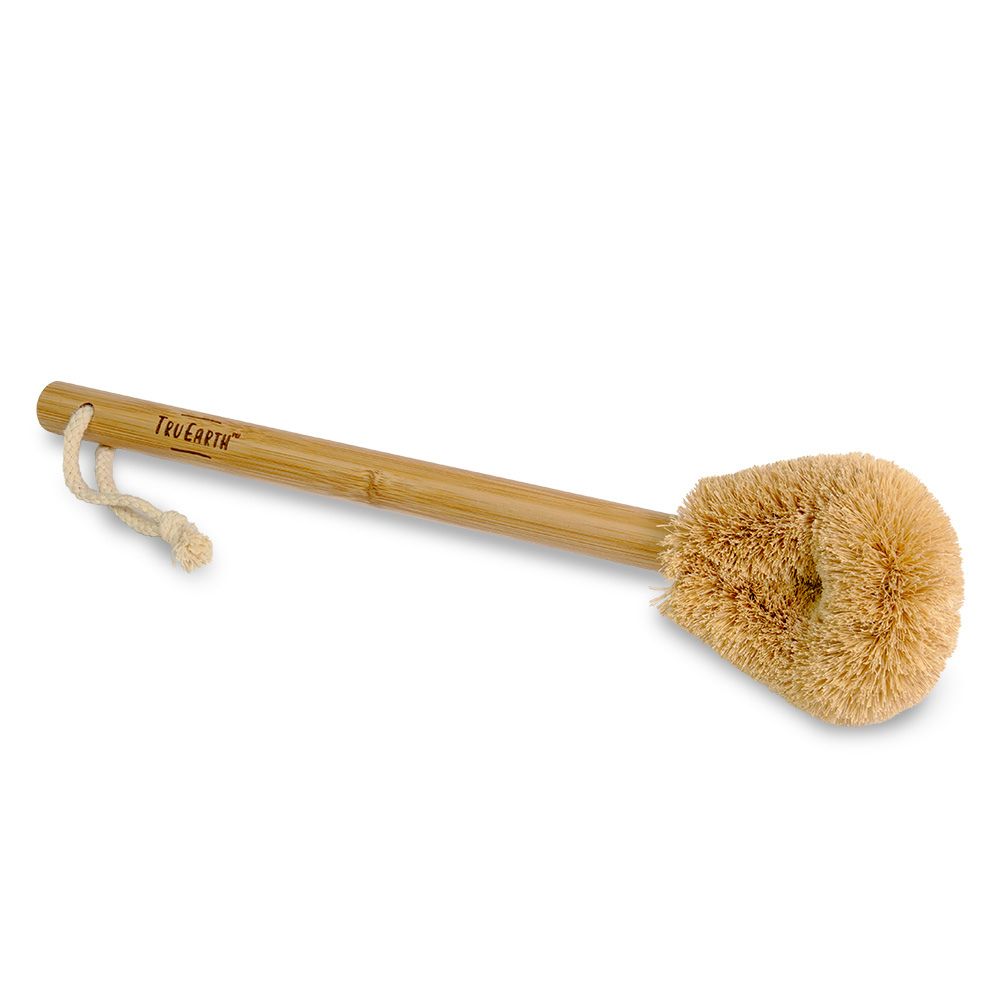 Tru Earth Coconut Bristle and Bamboo Handle Toilet Brush