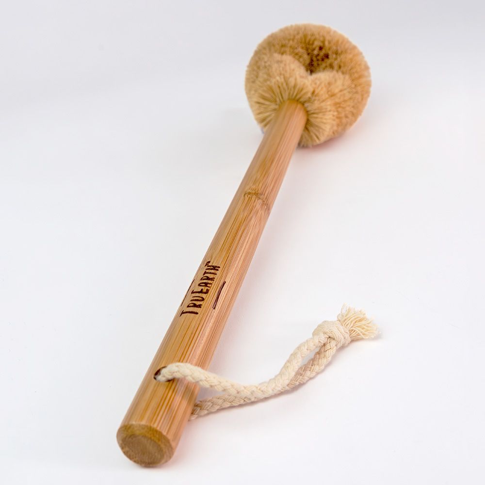 Tru Earth Coconut Bristle and Bamboo Handle Toilet Brush